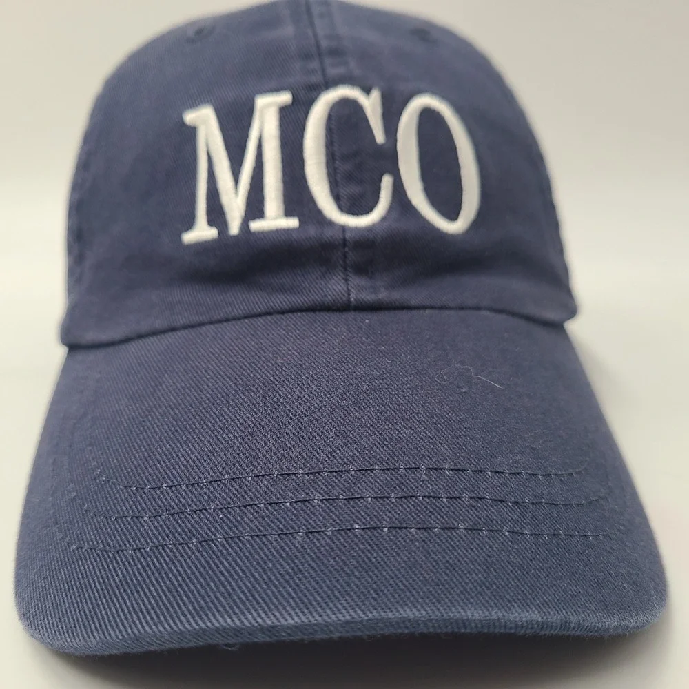 MCO Orlando Hat Strapback (Fits Small) Blue White Airport Mickey‎ Mouse Disney